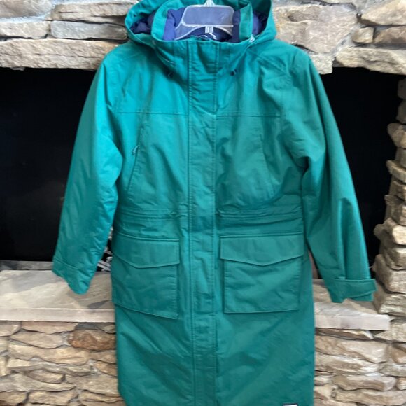 Lands' End Squall Insulated Stadium Coat Jade Emerald , NWT - Picture 1 of 7